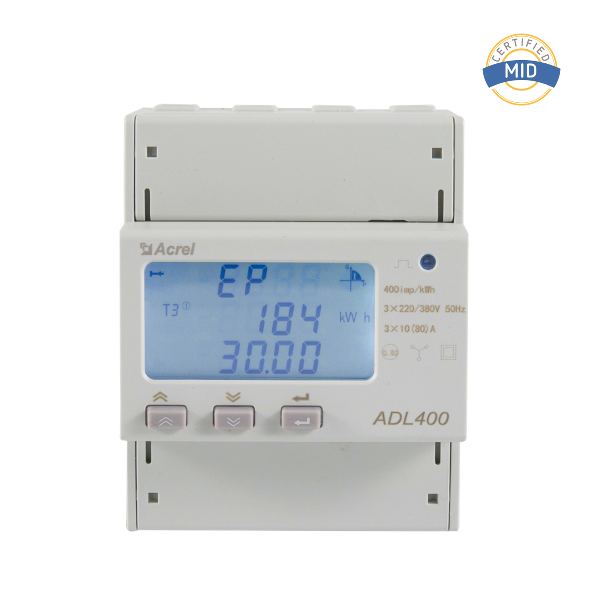 عداد طاقة الإدخال AC ثلاثي الطور 100A لقياس شاحن EV